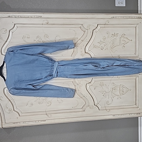 Lovers + Friends V Neck Long Sleeve Jean Jumper Sz Small - Picture 6 of 12